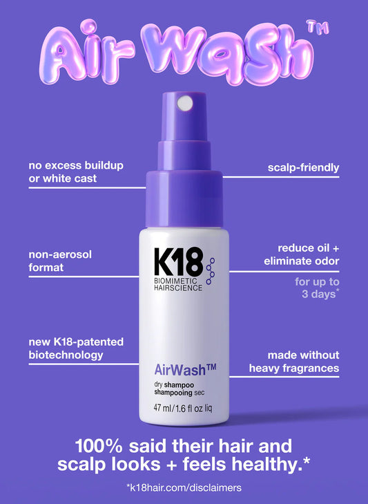 K18 - AIRWASH™ DRY SHAMPOO 1.6oz