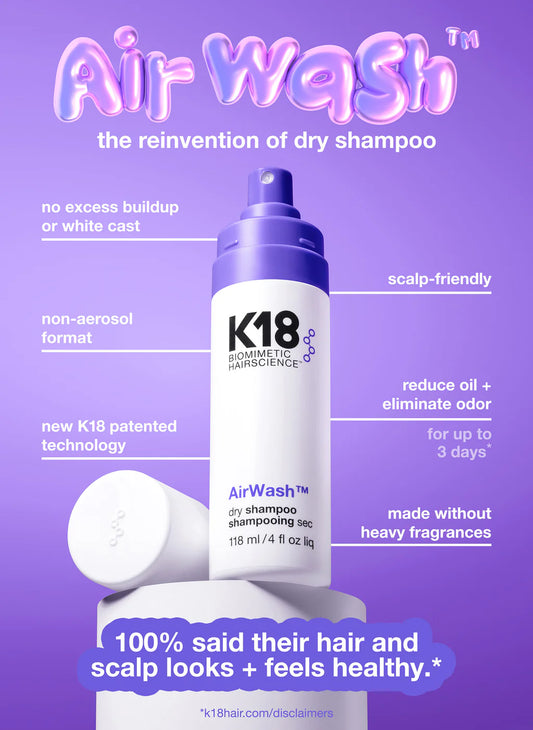 K18 - AIRWASH™ DRY SHAMPOO 4oz