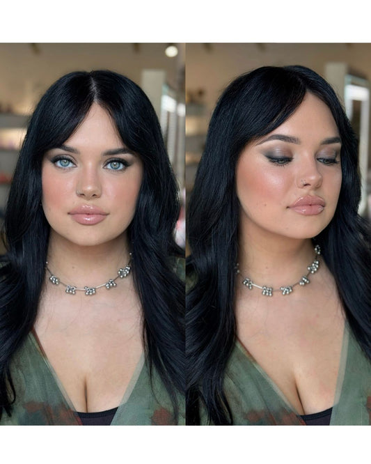 SHOP BY EYE - Deep Brunette/Black Hair + Blue Eyes