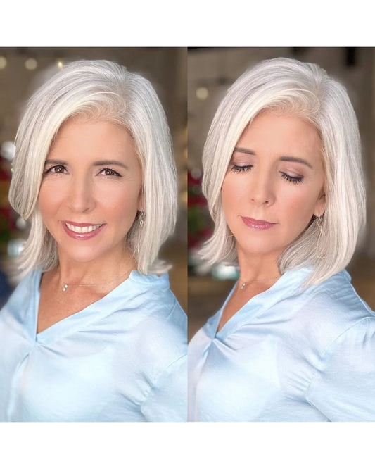 SHOP BY EYE - Gray Hair + Brown Eyes