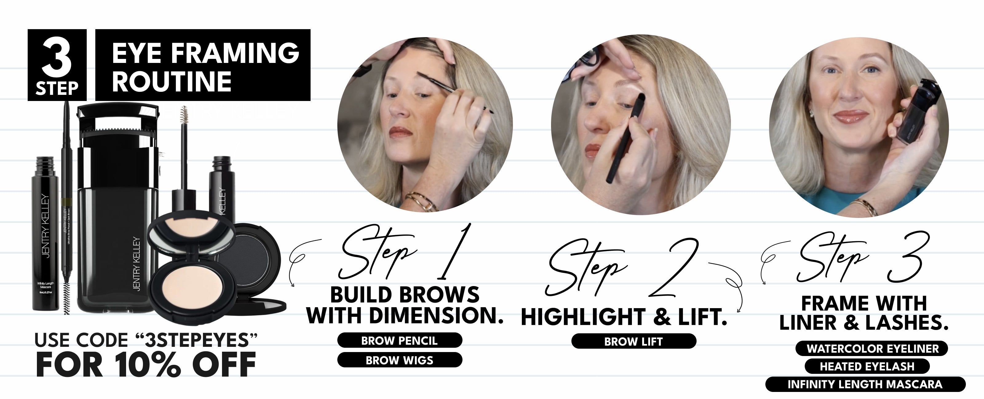 3 Step Eye Framing Routine – Jentry Kelley Cosmetics