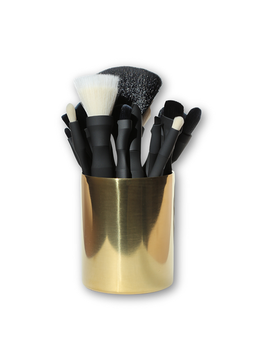 Deluxe Brush Collection - Gold Holder