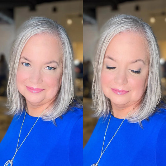 SHOP BY EYE  - Gray Hair + Blue Eyes